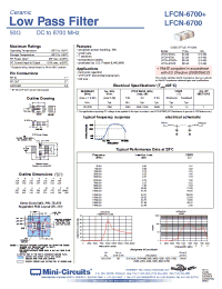 Datasheet LFCN-6700+ manufacturer Mini-Circuits